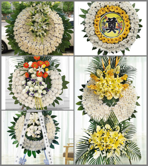 山东济宁微山县马坡镇宗西村花圈速递